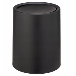 Kosz Na Śmieci Czarny Obrotowa Pokrywa Atri 6