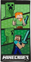hermet, Ręcznik plażowy Minecraft, 70 x 140 cm,