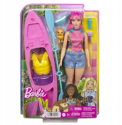 Barbie Daisy Na Kempingu Lalka+kajak