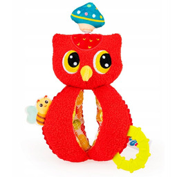 Jolly Baby sensoryczna zabawka maskotka Zakręcona sowa