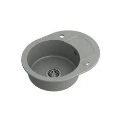 Quadron HCQC5846SZK Johnny 216 Granitowy Szary Zlewozmywak owalny