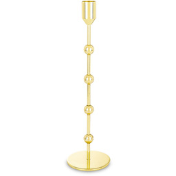 Świecznik metalowy złoty glamour 29x8x8 182808