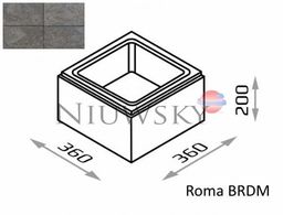 Bloczek słupkowy Roma BRDM 36/36/20 kolor gagat /