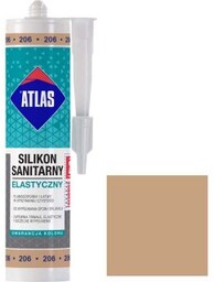 Silikon sanitarny Atlas 206 cappuccino 280 ml