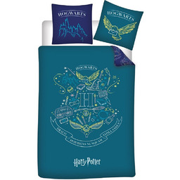 Dwustronna Pościel Harry Potter Hogwarts Sowa Hedwiga 140x200