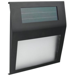 Lampa solarna LED czarna podświetlany numer domu IP44