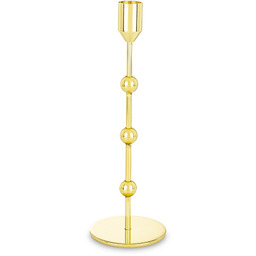 Świecznik metalowy złoty glamour 24x8x8 182807