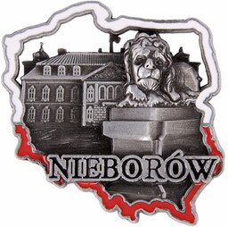 Magnes metalowy kontur Nieborów