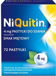 NIQUITIN Pastylki 4 mg - 72 sztuki