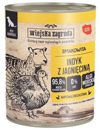 Wiejska Zagroda Indyk z jagnięciną mokra karma