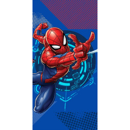 Halantex Ręcznik plażowy 70x140 Spiderman niebieski bawełniany