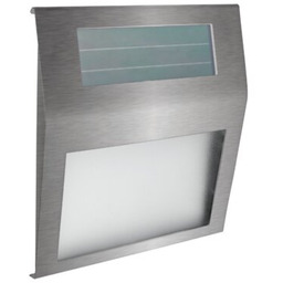 Lampa solarna LED srebrna podświetlany numer domu IP44