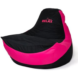 GO GIFT Pufa worek sako Bolid XXL Czarno-różowy