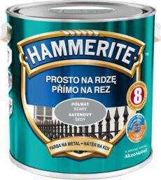 HAMMERITE Farba na rdzę Półmat Szary 2,5L
