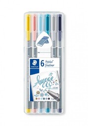 Cienkopis Triplus 6 kolorów Staedtler Hygge nr. 7214