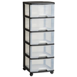 Curver Regał Do Przechowywania Czarny 100l