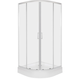 Kabina prysznicowa 90x90x201 cm/ 5mm, profil chrom, szkło
