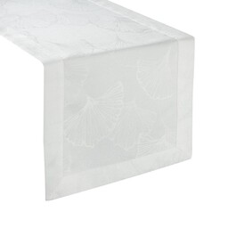 Eurofirany Obrus bieżnik 40x180 Diana naturalny liście miłorzębu