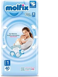 Molfix Komfortowe Pieluszki 1 Newborn (2-5Kg) 40 Sztuk
