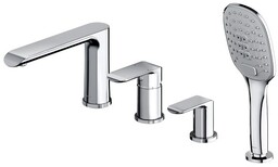 Omnires Sacramento bateria wannowa 4-otworowa kompletna chrom SC2332XCR