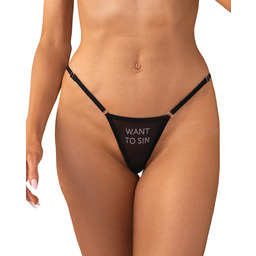 Obsessive Violami Sin Thong Black