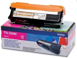 Toner Oryginalny Brother TN-328M (TN328M) (Purpurowy) otwarte pudlko