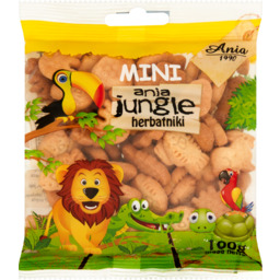 Ania Jungle Herbatniki Mini, bez dodatku cukru, 100