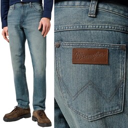 Wrangler GREENSBORO Sage Wash DżINS SPODNIE JEANSOWE BEZ