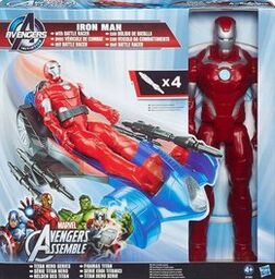 Avengers, figurka Iron Man z samochodem Battle Racer,