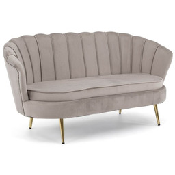 Sofa muszelka Glamour ELIF Welur Ciemny beż #7