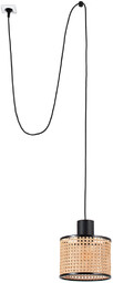 Faro Barcelona Lampa wisząca rattanowa Mambo 210 Black