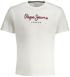 MĘSKA KOSZULKA Z KRÓTKIM RĘKAWEM PEPE JEANS BIAŁA