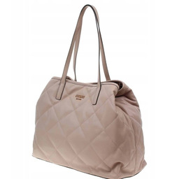 GUESS PIKOWANA RÓŻOWA TOREBKA SHOPPER Z ZŁOTYM LOGO