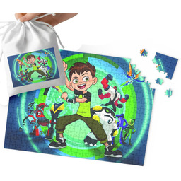 PUZZLE TRADYCYJNE - Ben 10 WZORY Z BAJEK
