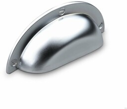 Uchwyt meblowy muszlowy Conti 64 Srebrny
