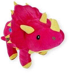 Poduszka Dinozaur Pluszowy Zabawka Pluszowa Triceratops Różowy