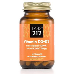 Labs212 Vitamin D3 + K2MK7, 60 kaps.