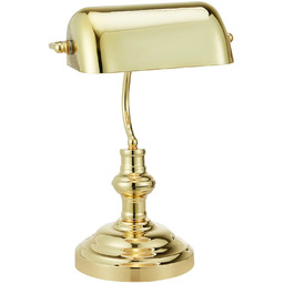 Lampa stołowa BANKERS 42cm 1L Brass 108977 -