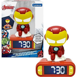 Lexibook, Marvel, budzik nocny Iron Man, dźwięki