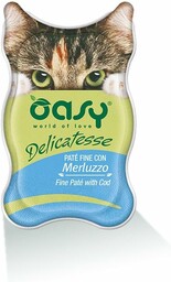 Oasy Wet Cat Delicatesse - Pasztet Dorsz. Gr.