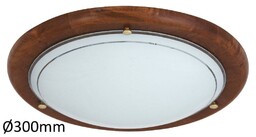 RABALUX 5417 Plafon Ufo D30 E27/60W drewno dąb