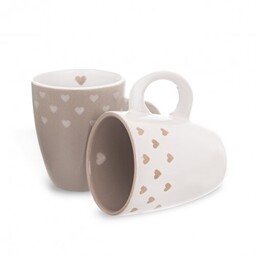 Orion 2-częściowy zestaw ceramicznych kubków Love Me, 140