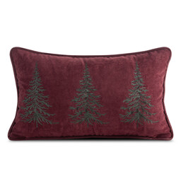 Eurofirany Poszewka świąteczna 30x50 Chp 263 bordowa zielona