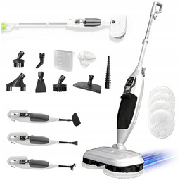 10W1 Mop Parowy Obrotowy 1300 W Wielofunkcyjny Akcesoria