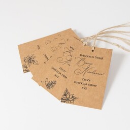 Pakamera Bileciki do prezentów świątecznych 12 szt