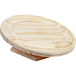 Kerbl 82856 Talerz z drewna 30