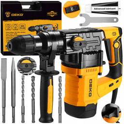 Młot Udarowy Młotowiertarka Udar Sds+ 1600W 6J Walizka