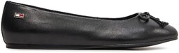 Baleriny Tommy Hilfiger Essential Chic Ballerina FW0FW08059 Czarny