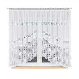 Markizeta Firana żakardowa gotowa 300x160 001 biała Adrianna