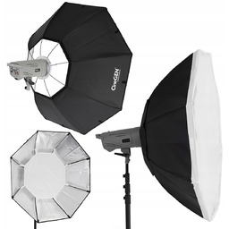 Softbox Wielokąt 120 cm Podwójna Czasza mocowanie Bowens